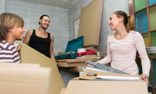 Office removals team planning a move in Queens Park