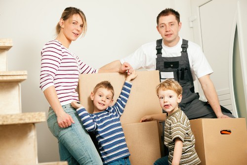 Removal team helping with a home move in Queens Park