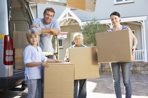 Local removals van serving houses and flats in Queens Park