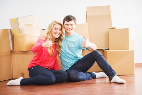 Furniture pick-up and careful item handling section
